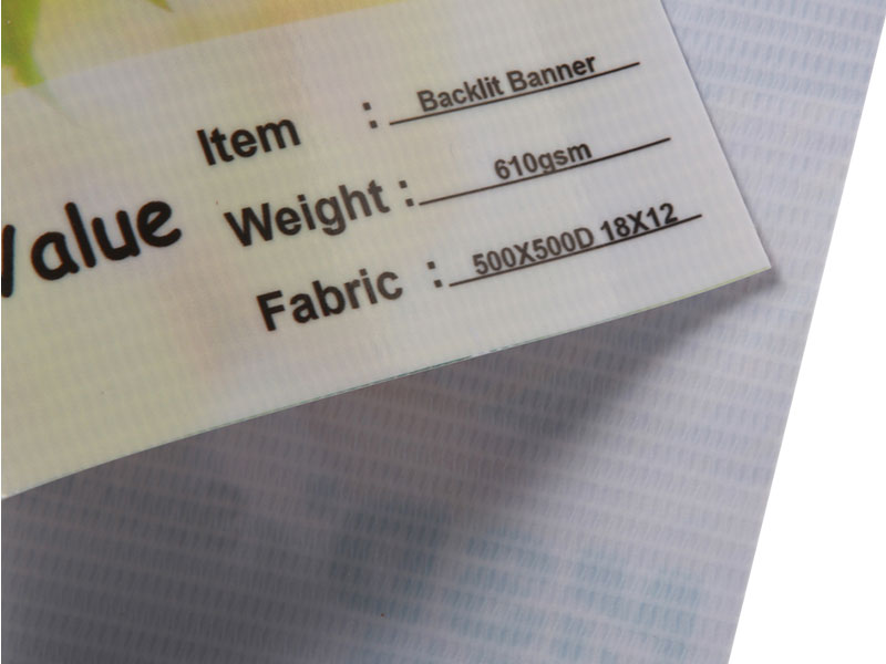 610gsm Yazdırılabilir Lamine Arkadan Aydınlatmalı Esnek Afişler