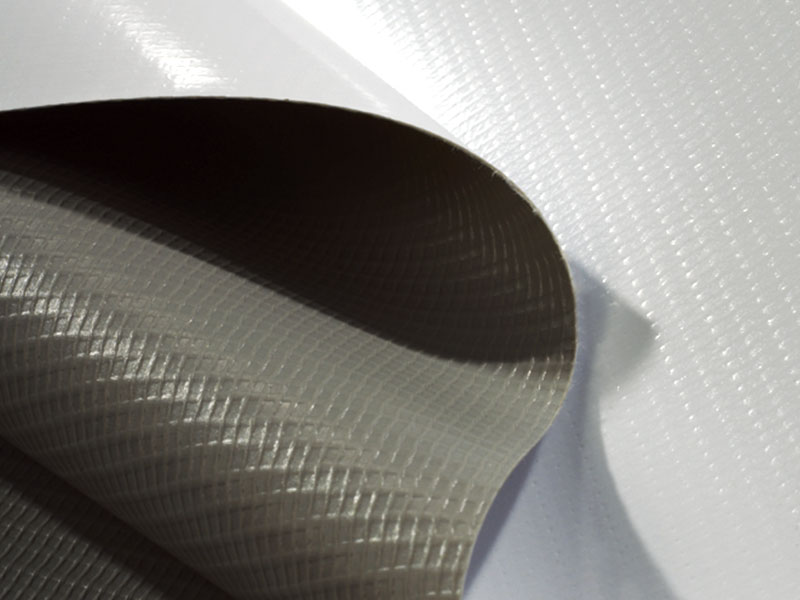 440gsm PVC Greyback Yüzey Beyaz Esnek Afiş